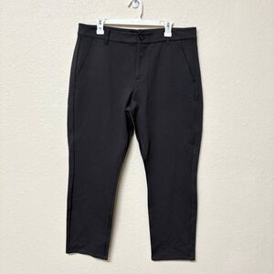 Paige Pants Mens Gray Stafford Trouser Rocket Knit Stretch Size 38